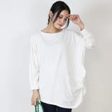 アシメトリー裾タックTシャツ ゆるっとオシャレなアシメトリー M | atONE | 詳細画像20