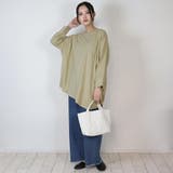 アシメトリー裾タックTシャツ ゆるっとオシャレなアシメトリー M | atONE | 詳細画像22