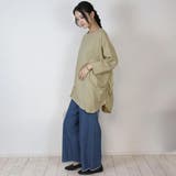 アシメトリー裾タックTシャツ ゆるっとオシャレなアシメトリー M | atONE | 詳細画像23