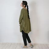 アシメトリー裾タックTシャツ ゆるっとオシャレなアシメトリー M | atONE | 詳細画像28