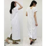 ワッフルバックボタンワンピース 3WAYのワッフル生地ロングカーディガン バック… | atONE | 詳細画像2 