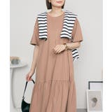 着るだけでお洒落 裾ティアードワンピース  | atONE | 詳細画像15 