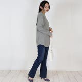 無地ロング Tシャツ ロンT | atONE | 詳細画像25 