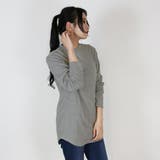 無地ロング Tシャツ ロンT | atONE | 詳細画像28 