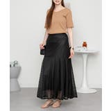 Vネック5分袖コットンリブTシャツ 無地 カジュアル | atONE | 詳細画像19 