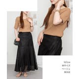 Vネック5分袖コットンリブTシャツ 無地 カジュアル | atONE | 詳細画像24 