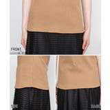 Vネック5分袖コットンリブTシャツ 無地 カジュアル | atONE | 詳細画像30 