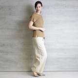 コンパクトコットンリブTシャツ | atONE | 詳細画像22 