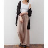 ランダムリブスクエアタンクトップ ノースリーブ 無地 | atONE | 詳細画像12 