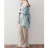 ランダムリブスクエアタンクトップ ノースリーブ 無地 | atONE | 詳細画像20 