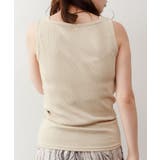 ランダムリブスクエアタンクトップ ノースリーブ 無地 | atONE | 詳細画像31 