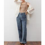 ランダムリブスクエアタンクトップ ノースリーブ 無地 | atONE | 詳細画像40 