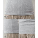 ランダムリブスクエアタンクトップ ノースリーブ 無地 | atONE | 詳細画像54 