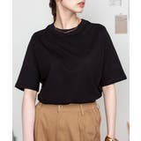 プチハイネック半袖Tシャツ | atONE | 詳細画像1 