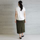 コットンフライスVネックフレンチTシャツ | atONE | 詳細画像26 