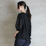 バックリボンぽわん袖Tシャツ | atONE | 詳細画像14 