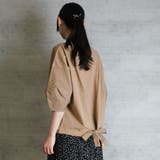 バックリボンぽわん袖Tシャツ | atONE | 詳細画像17 
