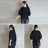 バックリボンぽわん袖Tシャツ | atONE | 詳細画像1 