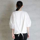 バックリボンぽわん袖Tシャツ | atONE | 詳細画像21 