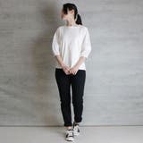 バックリボンぽわん袖Tシャツ | atONE | 詳細画像28 