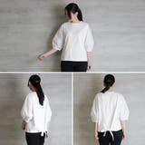 バックリボンぽわん袖Tシャツ | atONE | 詳細画像3 