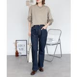 ブラック | プチハイネックロングスリーブプルオーバー | atONE