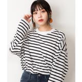 BIGボーダーロングスリーブTシャツ | atONE | 詳細画像19