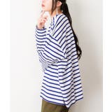 BIGボーダーロングスリーブTシャツ | atONE | 詳細画像25