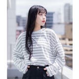 BIGボーダーロングスリーブTシャツ | atONE | 詳細画像30