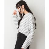 BIGボーダーロングスリーブTシャツ | atONE | 詳細画像31