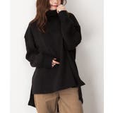 ニットドッキングハイネック裏起毛プルオーバー あったか | atONE | 詳細画像17 