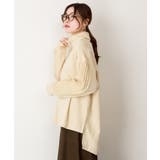 ニットドッキングハイネック裏起毛プルオーバー あったか | atONE | 詳細画像24 