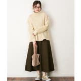 ニットドッキングハイネック裏起毛プルオーバー あったか | atONE | 詳細画像27 