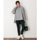 ニットドッキングハイネック裏起毛プルオーバー あったか | atONE | 詳細画像39 