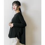 脇タックVネック長袖カットソー | atONE | 詳細画像20