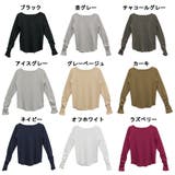 ボートネック指空きTシャツ | atONE | 詳細画像13 