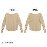 ボートネック指空きTシャツ | atONE | 詳細画像14 