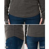 ボートネック指空きTシャツ | atONE | 詳細画像16 