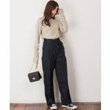 ボートネック指空きTシャツ | atONE | 詳細画像36 