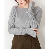 ボートネック指空きTシャツ | atONE | 詳細画像48 