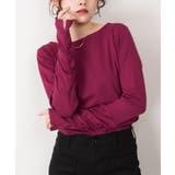 ボートネック指空きTシャツ | atONE | 詳細画像60 