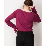 ボートネック指空きTシャツ | atONE | 詳細画像62 