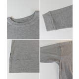 やわらかヘビーコットンクルーネックロングTシャツ | atONE | 詳細画像10