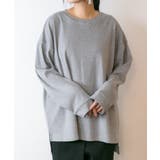 やわらかヘビーコットンクルーネックロングTシャツ | atONE | 詳細画像20