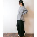 やわらかヘビーコットンクルーネックロングTシャツ | atONE | 詳細画像24