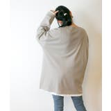 やわらかヘビーコットンクルーネックロングTシャツ | atONE | 詳細画像29