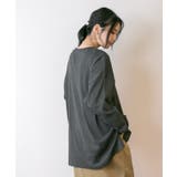 やわらかヘビーコットンクルーネックロングTシャツ | atONE | 詳細画像37