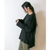 やわらかヘビーコットンクルーネックロングTシャツ | atONE | 詳細画像42