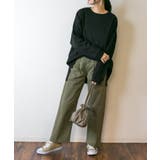 やわらかヘビーコットンクルーネックロングTシャツ | atONE | 詳細画像44