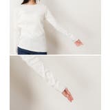 リブクルーネック長袖Tシャツ | atONE | 詳細画像9 